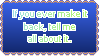 A stamp reading If You Ever Make It Back, Tell Me All About It, with a blue gradient background.